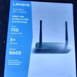 Linksys E2500 V4 WiFi 4 Dual-Band N600 Router E2500-4B - AD0168